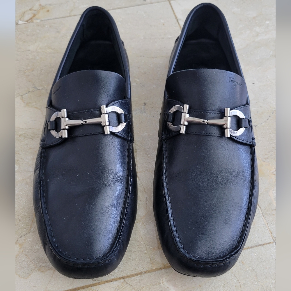 Ferragamo black loafers